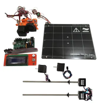 

Prusa i3 mk2 mk2s 3d printer DIY kit with Mini-Rambo 1.3a board 2004 LCD, aluminum heated bed, hot end kit, stepper motors