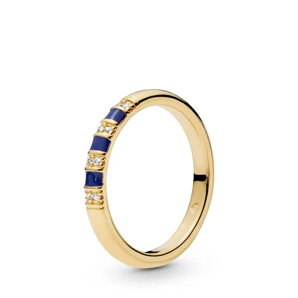 Сделай сам, 925 пробы, серебряное кольцо с экзотической короной для женщин, золотое, серебряное, голубое, кольцо на палец для вечеринки, подарок на день рождения - Цвет основного камня: DR222
