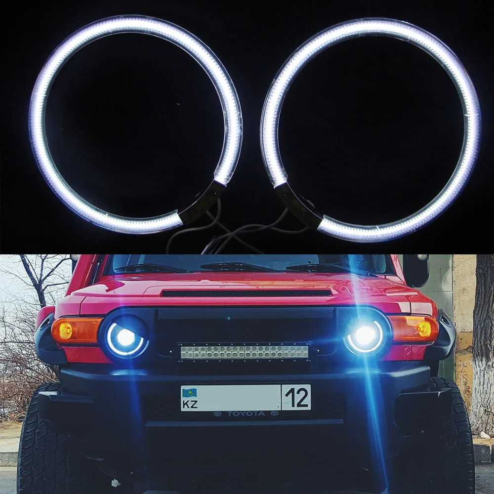 WHITE CCFL Headlight Halo Angel Demon Eyes Kit angel eyes light For