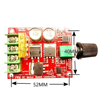 

DC 7-50V 10A 400W PWM DC brush motor CVTPWM speed control switch controller 12V / 24V