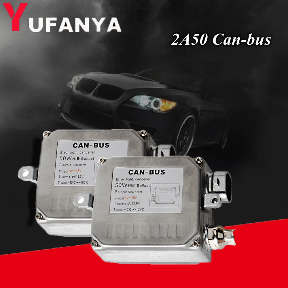 

2pcs 50W HID xenon ballast for Hylux 2A50 canbus Ballast fit for H1 H3 H7 H11 9005 9006 9012 D2H xenon bulb for hid retrofit