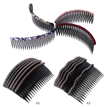 

New Hot Inserted Hair Combs Cloth Pin Clip Styling Hairbrush Hair Accessories for Women Girls Plastic Hair Brush