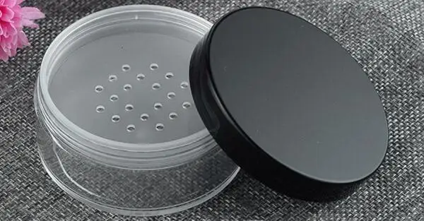 10 шт. 50 г пластиковый Пустой свободный горшок для пудры с ситом Косметическая