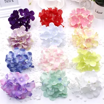 

1pcs/lot 11cm Large Hydrangea Head artificial silk hydrangea flowers accessory home wedding decoration