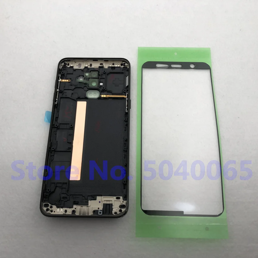 Для samsung Galaxy J8 J810 J810F J810G J810DS J810Y оригинальная средняя рамка Корпус задняя крышка шасси задняя панель J8 наклейка