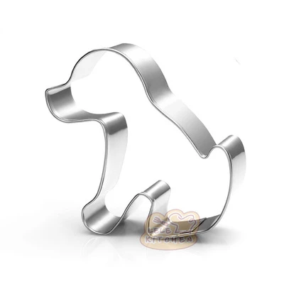 

1pc Stainless Steel Biscuit Mould Dog Shape Fondant Cake Mold DIY Sugarcraft 3D Pastry Cookie Cutters Cake Tools k021