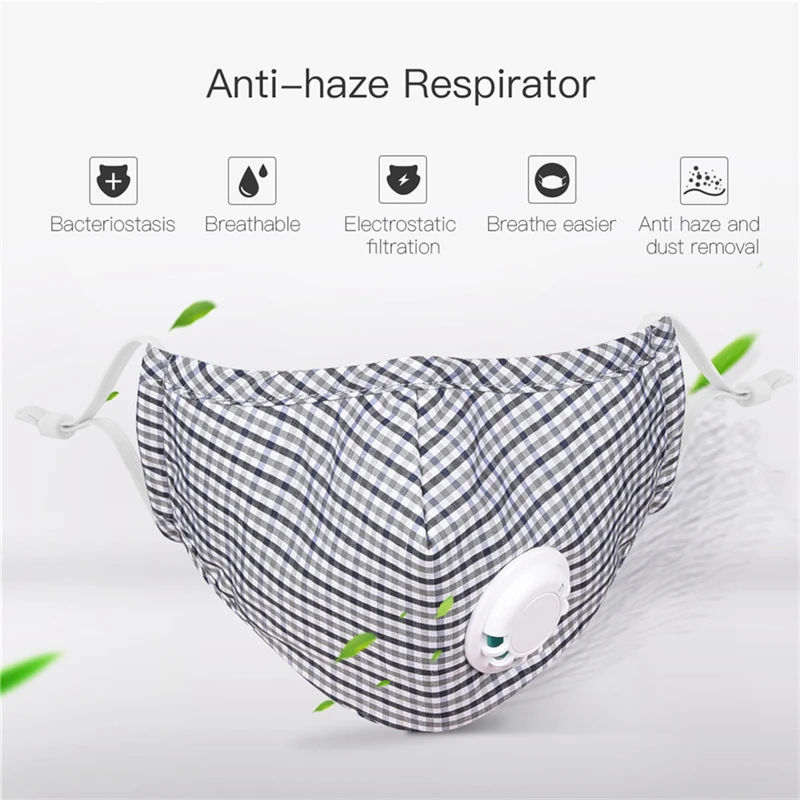

5 Color Anti Pollution Mask Dust Respirator Washable Reusable Cover Cotton Unisex Mouth Muffle Allergy/Asthma/Travel/ Cycling
