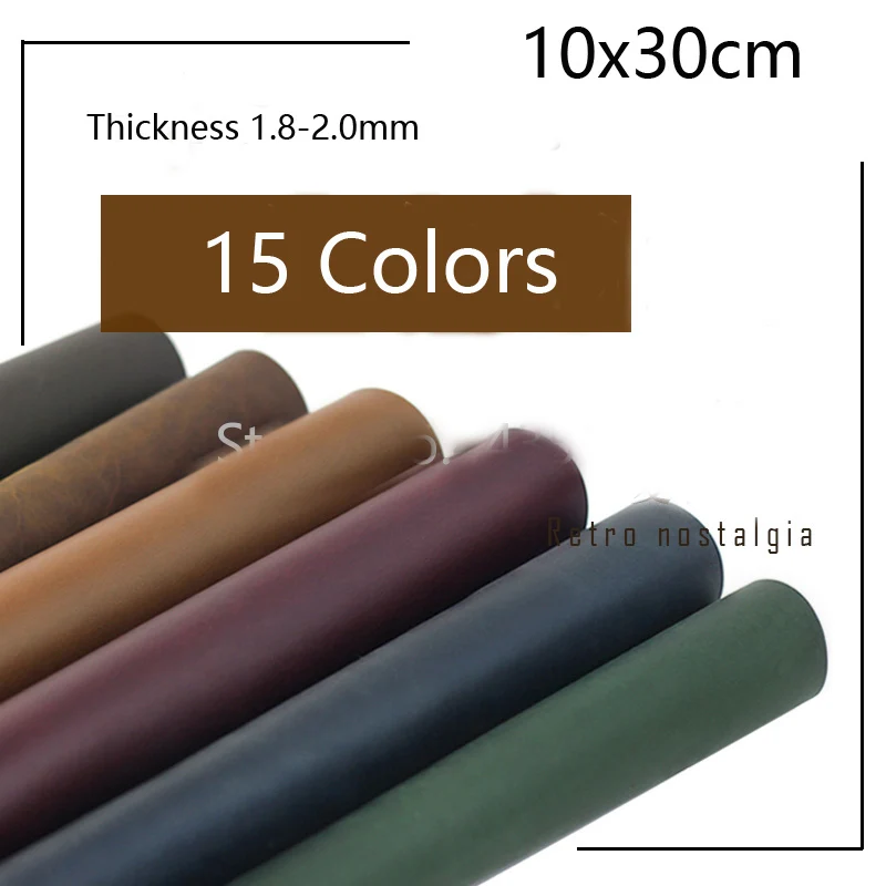 

100x300x2mm Crazy Horse Skin Cowhide Vegetable Tanned Leather Wax Grain Leather For DIY Sewing Handmade Art LeatherCraft