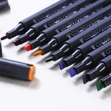 Двуглавый спиртовой маркой ручка 30/40 цветов маркеры для Профессиональный рисунок манга набор маркеров для живописи эскиз лайнер ручной разноцветный дизайн