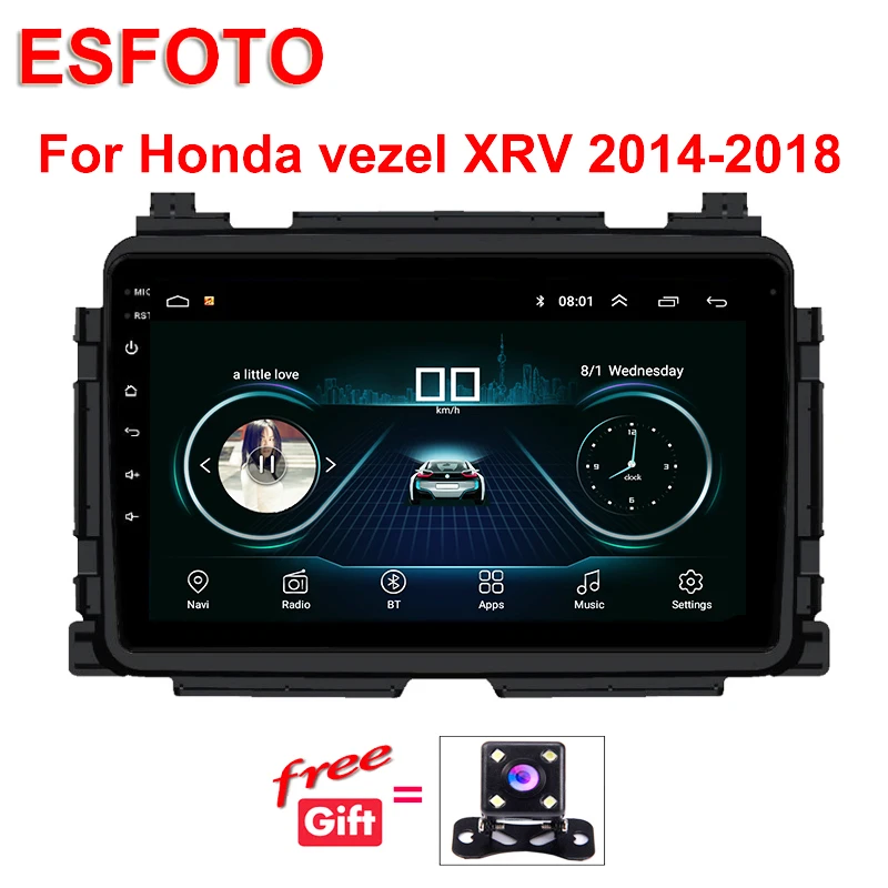 Android 8 1 сенсорный экран 10 &quotдля Honda XRV Vezel 2013 ~ HR V 2018 вариабельности сердечного