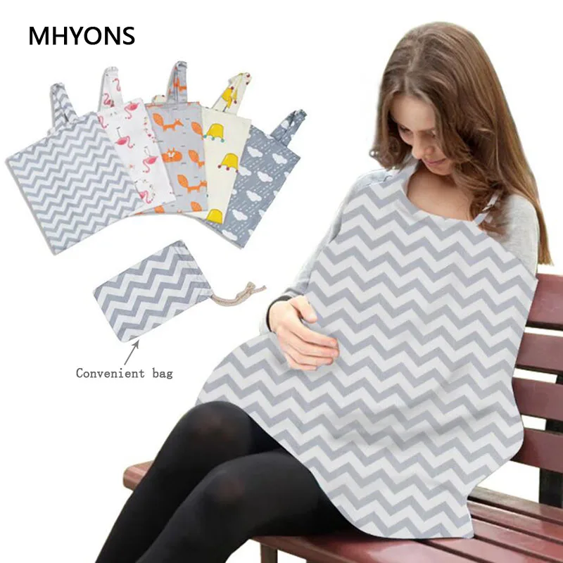 

Breathable Breastfeeding Cover 100% Cotton Newborn Breastfeeding Privacy Apron Outdoors Feeding Baby Nursing Cloth Nursing Cover