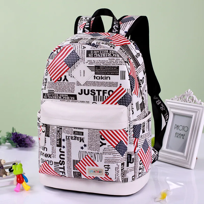 Рюкзак с принтом, Холщовая Сумка, модный рюкзак, школьные сумки для подростков, прочный рюкзак для ноутбука, дорожная сумка