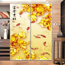 Наклейки из стекла лотоса прозрачные непрозрачные для домашнего кабинета раздвижные для раздвижных дверей и окон