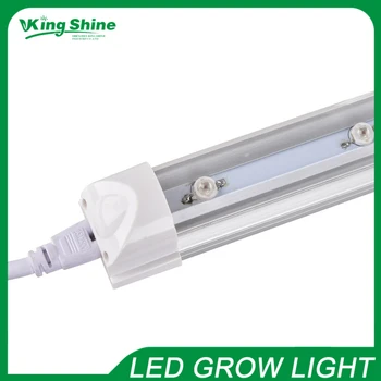

10PCS/lot NEW Indoor Plant tissue culture lights 2ft 10W T8 led grow tube light red 660nm,blue 460nm 2 years warranty