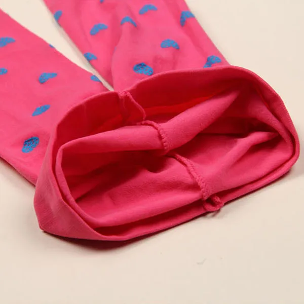 Детские брюки с сердечками для маленьких девочек; колготки; чулки на полную ногу
