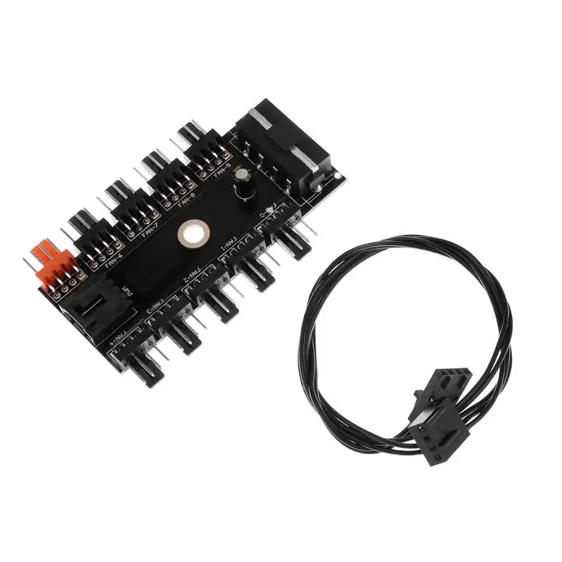 11 Way 4pin Cooling Fan Splitter Hub Power Cable Extender adapter IDE