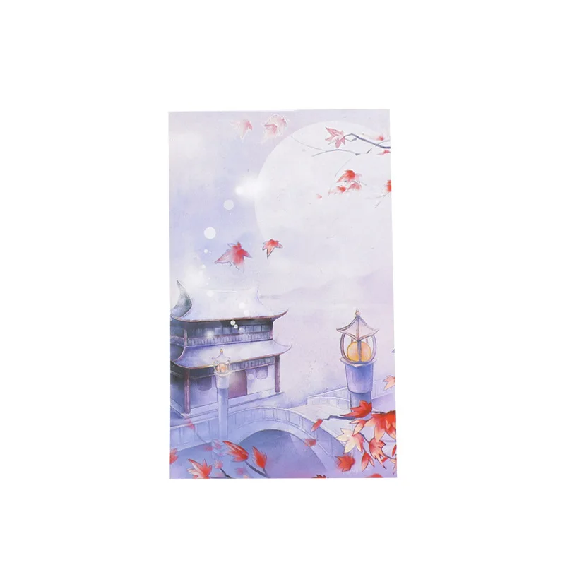 

1pcs Chinese style creative aesthetic antiquity ancient portable notes can tear color pages with notepad notes small book
