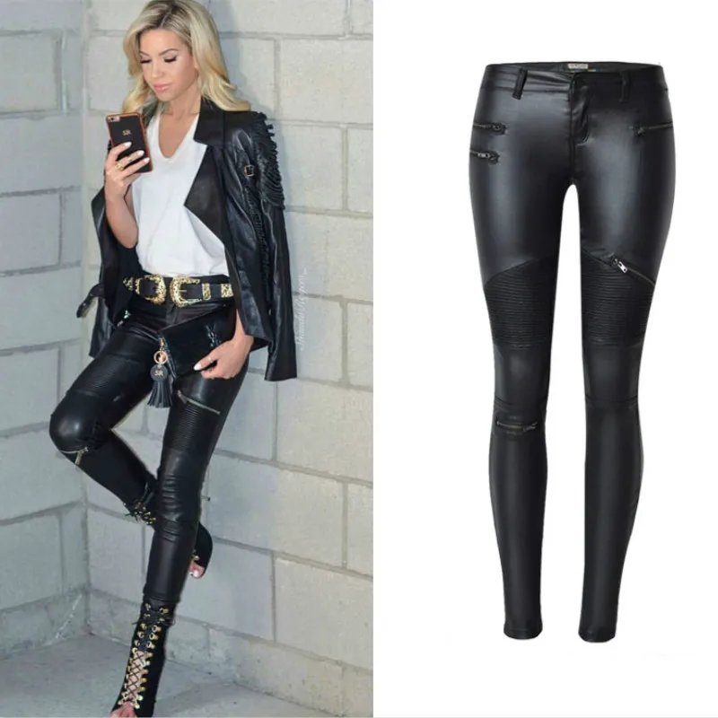 

Locomotive Section Fashion Low Waist Jeans Women Europe America PU Quality Black Skinny Pantalon Femme Push Up Sexy Jeans Mujer