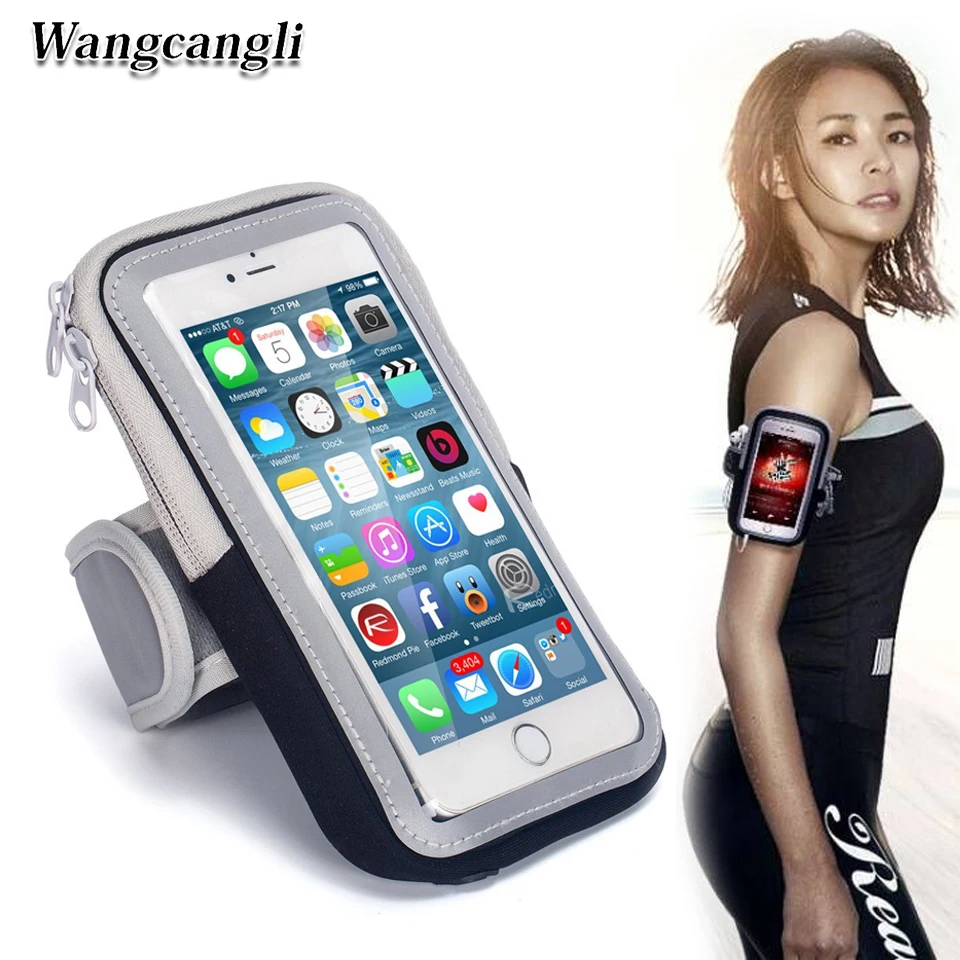 

wangcangli for iphone mobile bracelet run phone armband cover for running arm band the holder of the phone on the arm