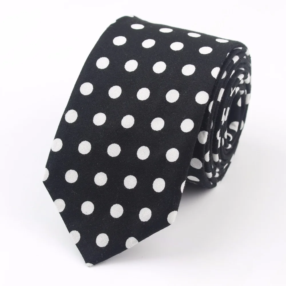 Мужской узкий галстук хлопковый в горошек|tie neckties|narrow necktiesmens ties neckties |
