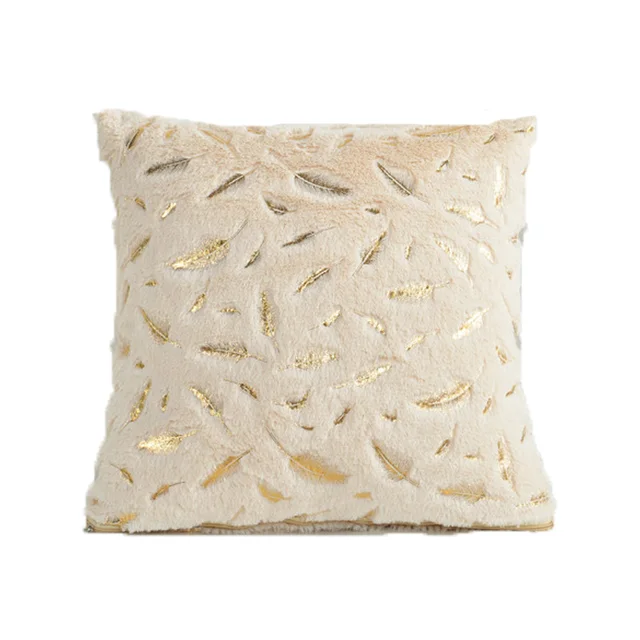 Soft Fur Feather Throw Pillow Case Sofa Cushion Cover Home Decoration HS3