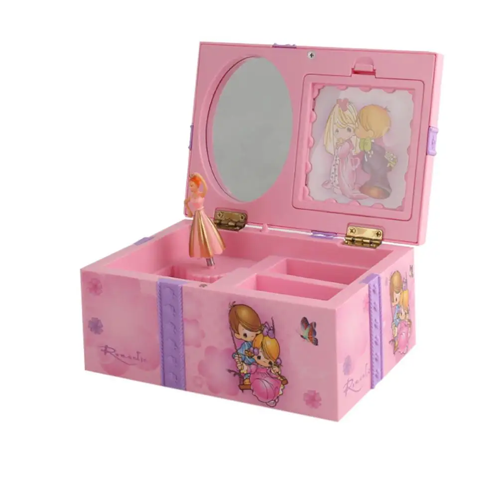 

Sweet Musical Jewelry Box with Dancing Ballerina Girl Figurines Musical Box