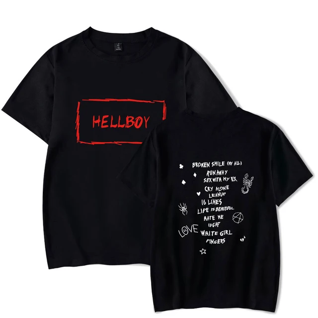 New T-Shirt Lil Peep Print Men Leisure Short Sleeve tshirt Soft Cotton Hip Hop Streetwear Boy/Girl Lil Peep Rap Fans Clothes 1