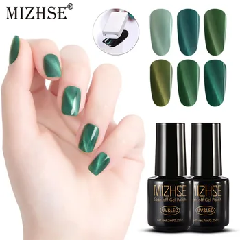 

MIZHSE 2019 Newest Emerald Nail Gel Polish UV LED Gel Cat Eye Effect Gelpolish Gellak Verniz UV Gel Builder Cat Eyes Gel Polish