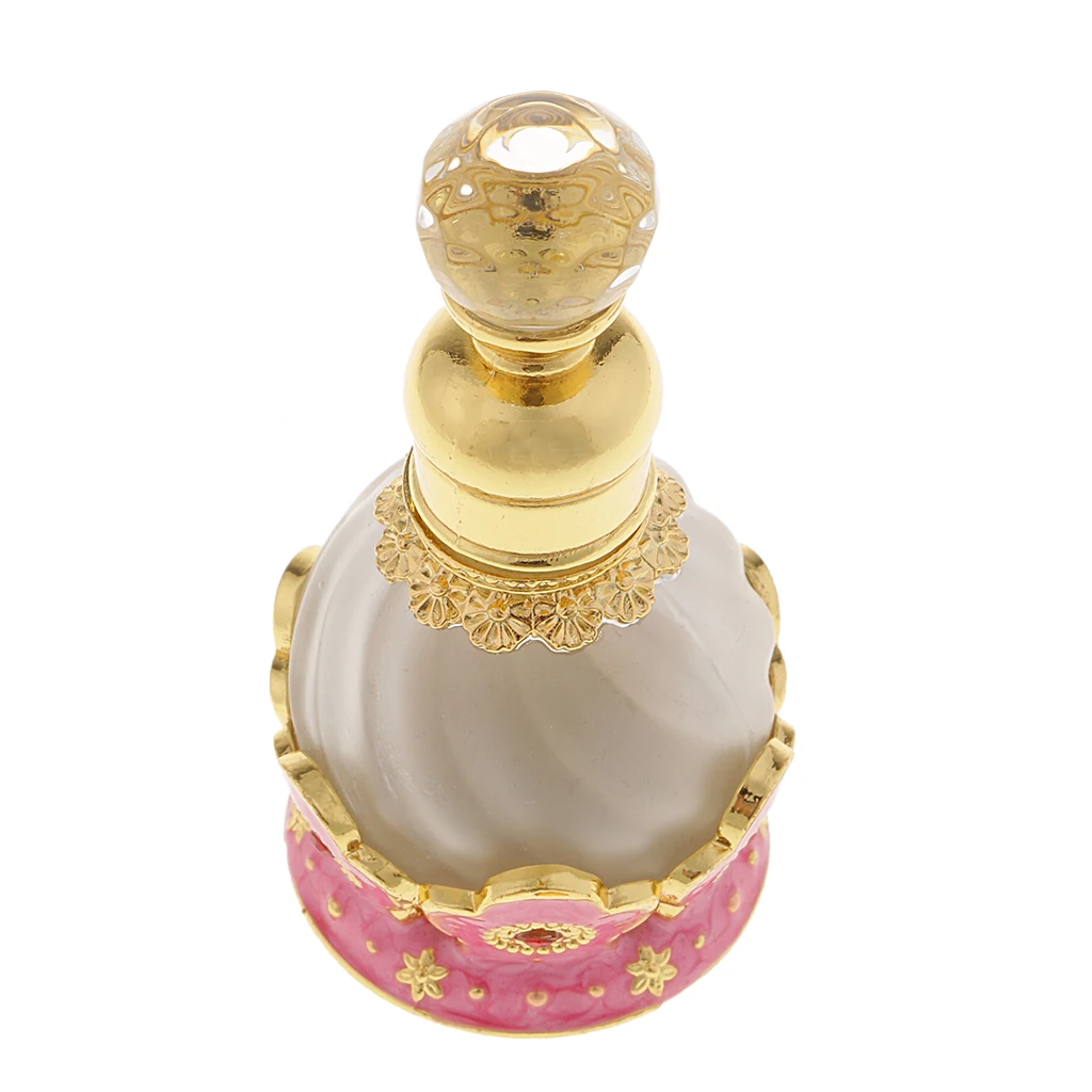 MagiDeal Antique 15ml Empty Glass Perfume Bottles Refillable for Elegant Ladies Birthday Wedding Gift #1