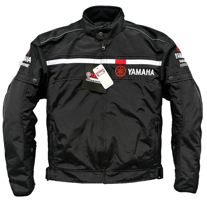 

Motorcycle Black jacket For YAMAHA Bike Racing Thermal Mesh Jacket Removable Liner Flancharde