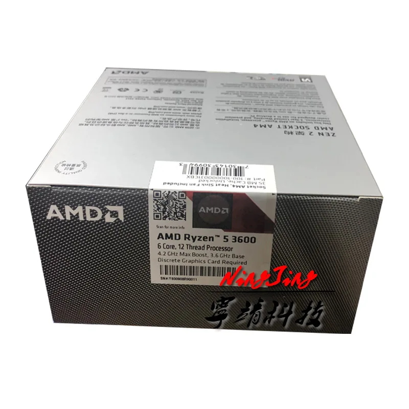 Процессор AMD Ryzen 5 3600 3 6 ГГц ядерный процессор с двенадцатью потоками 7NM 65 Вт L3 = 32 МБ