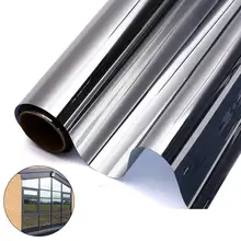 Оконная стеклянная пленка, одностороннее зеркало, серебряная изоляция, наклейки на солнечных батареях, Светоотражающие украшения для дома, спальни