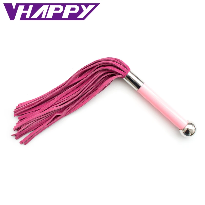 VaHppy 38 см из натуральной кожи шлепки весло Flogger плеть флирт сексуальные кожаные