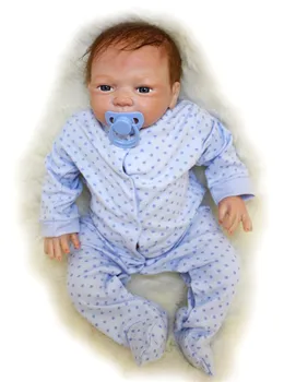 

NPK New 20"/50cm bebes reborn menino soft silicone reborn baby boy dolls toys for children gift girls fashion doll reborn