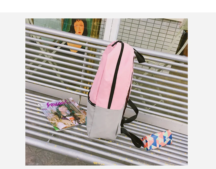 Menghuo Panelled Backpack Women School Backpack for Teenage Girl Fashion Men Travel Bag Unisex Rucksack Bolsas Mochila Sac A Dos_39-1_26