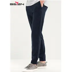 Seven7 бренд сезон: весна-лето повседневные штаны для мужчин для Хлопок Slim Fit чиносы модные мужские Штаны Jogger костюмы 116S88170