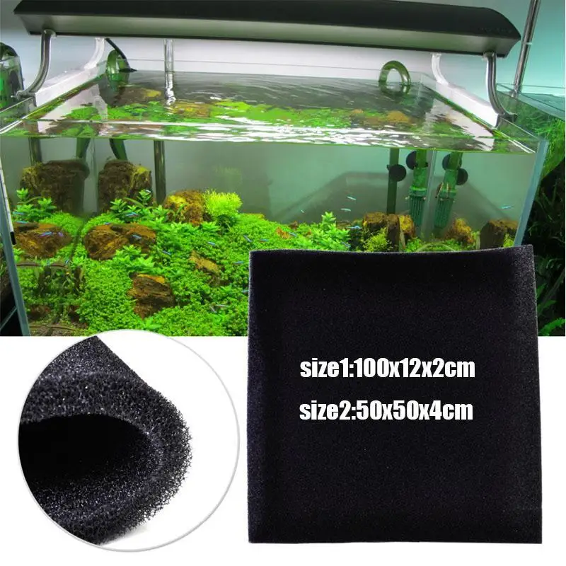 

50x50cm Tank Sponge Pad Biochemical Pond Filtration Cotton Block Durable Biochemical Cotton Fish Tank Accessories Pet Supplies
