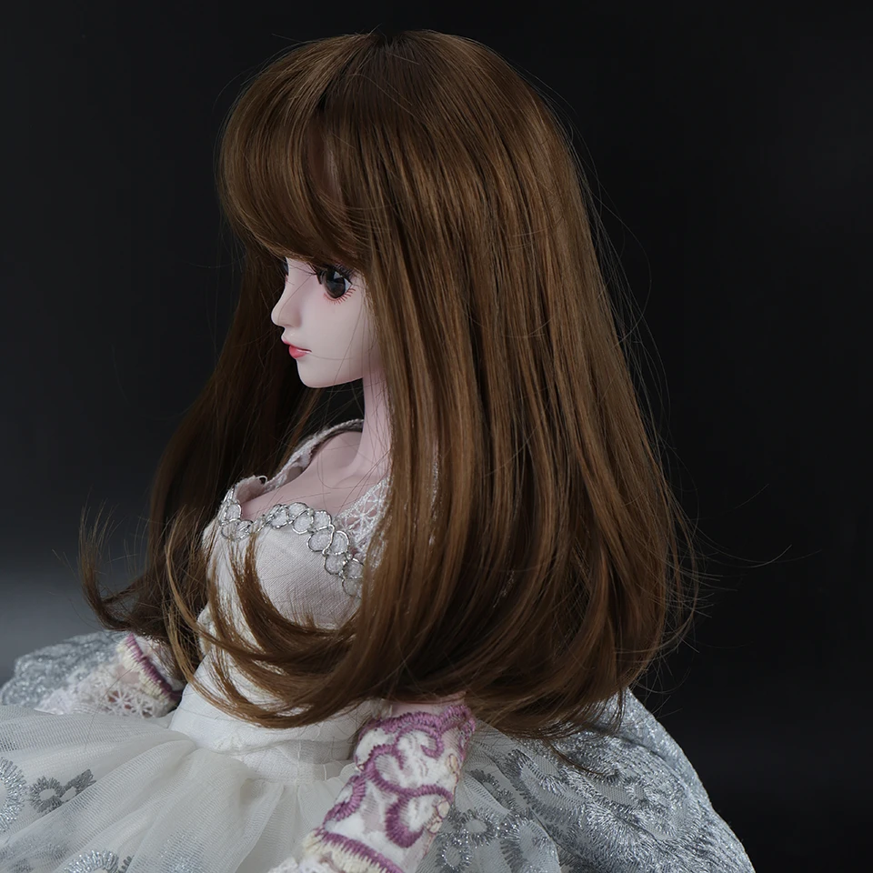 Cataleya 1/3 1/4 BJD волосы высокая температура длинные серые прямые и Курчавый BJD парик SD для BJD куклы