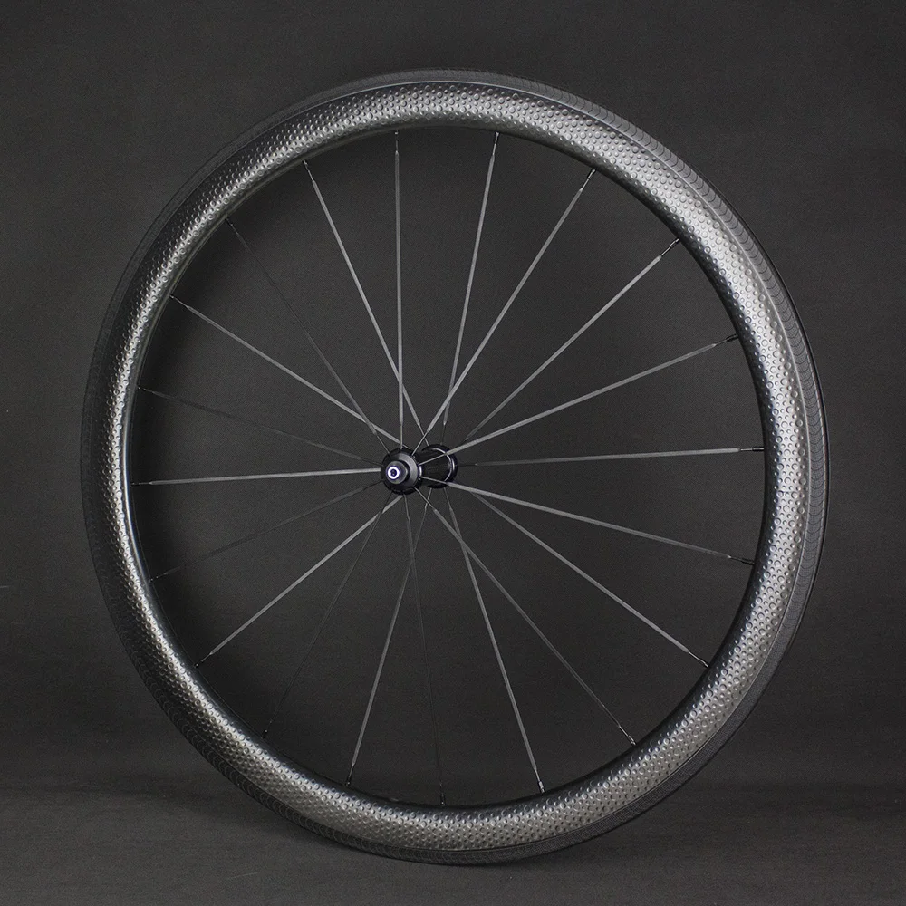 

Free Logo Sticker Dimple Aerodynamic Carbon Road Wheels with Hubs R51 Carbon Hubs 18/21holes Showstopper Brake Track