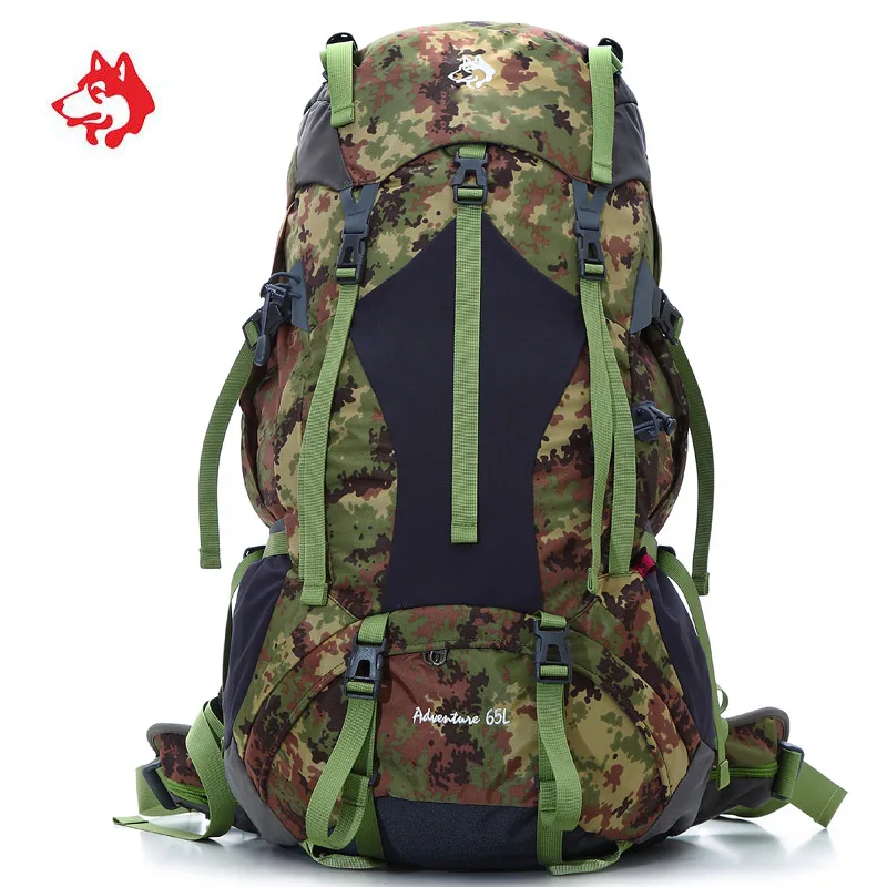65l Спорт на открытом воздухе Водонепроницаемый путешествия Пеший Туризм Mochila