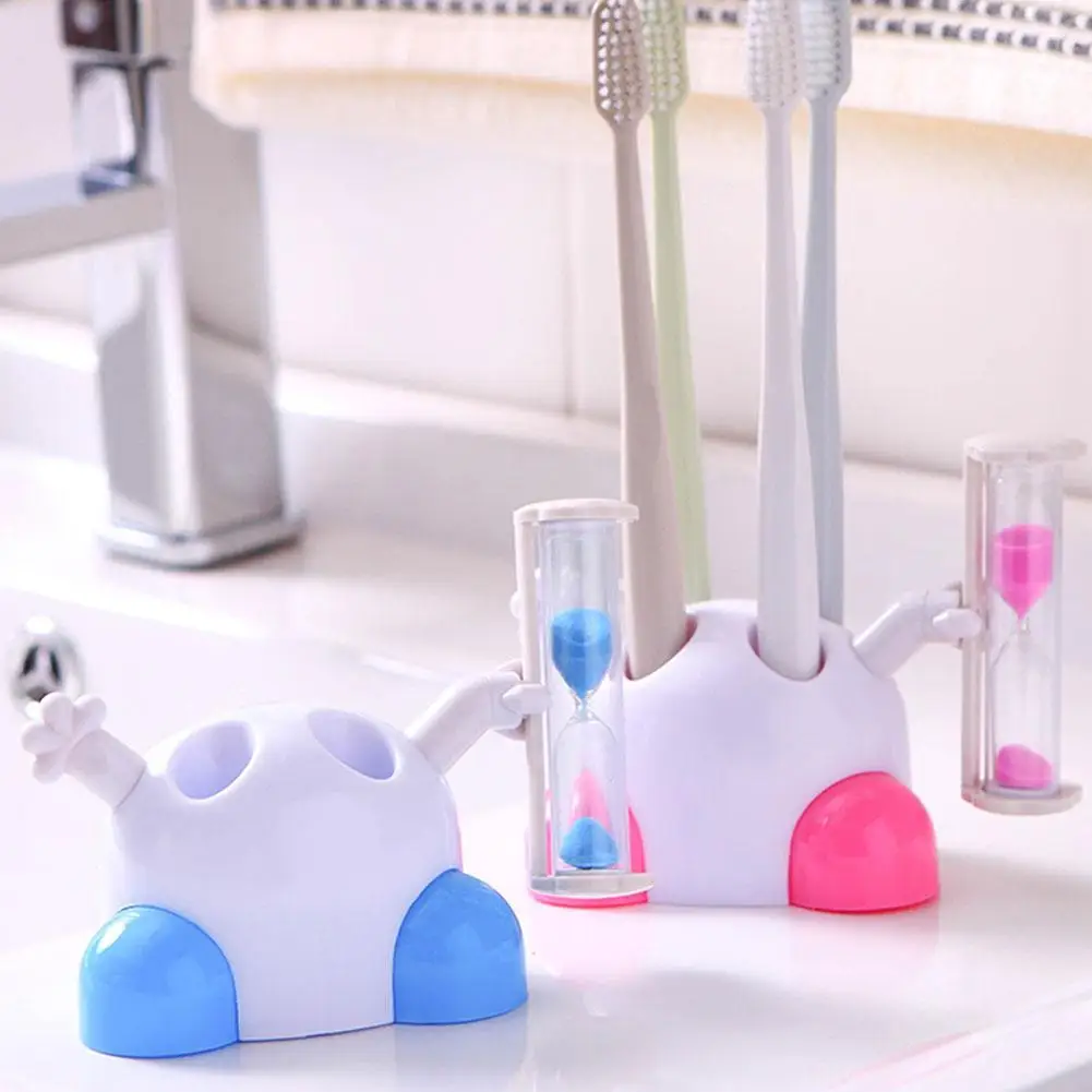 Cute Creative Cartoon Hourgl Timer Toothbrush Holder Kids Cute Creative Cartoon Hourgl Timer Toothbrush Holder Kids Bathroom Tool Children Toys Gift Dsq0323 In Accessories Sets From Home Garden On