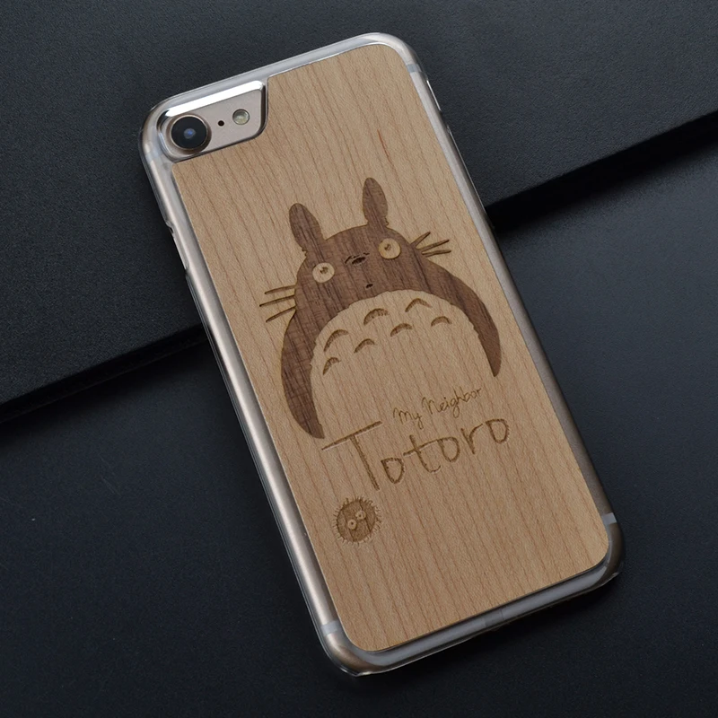 Чехол для телефона My neighter Totoro Iphone 6 s 7 8 plus X милый деревянный чехол Huawei P10 Plus|case for