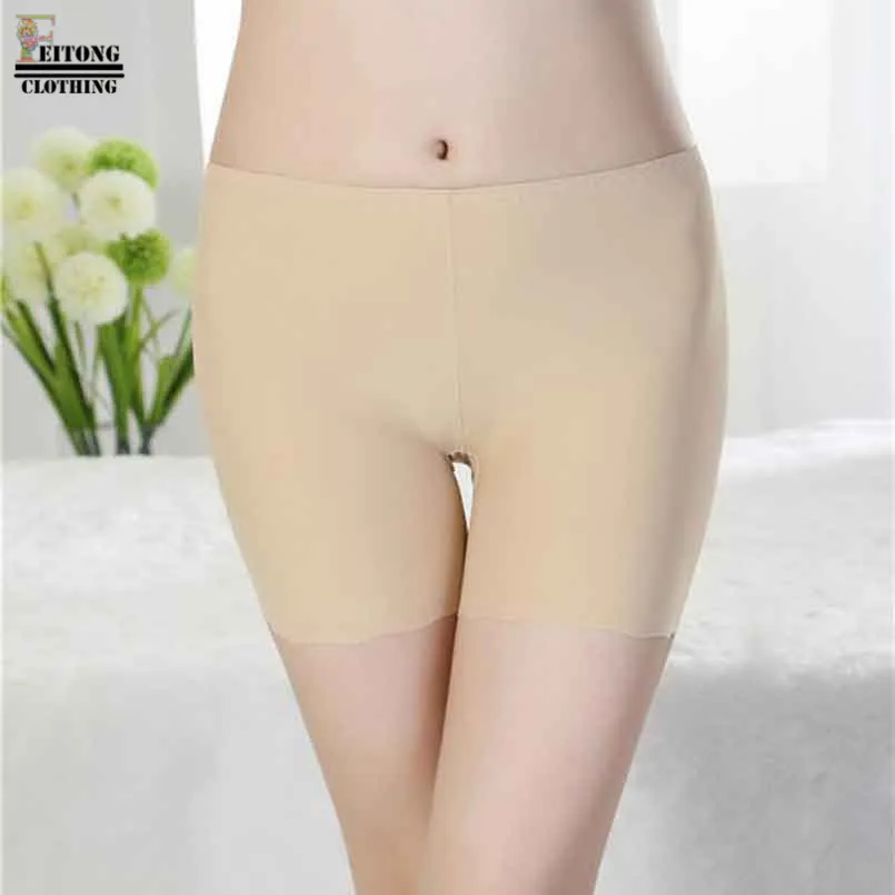 

FEITONG 2019 Women Solid Safety Shorts Underwear Short Woman High Waist Seamless shorts para Mulheres Free Size Leggins Mujer