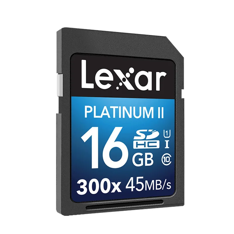 100 Original Lexar Flash SD Card 300x 16GB 32GB SDHC 45MB s cartao de memoria Class 2