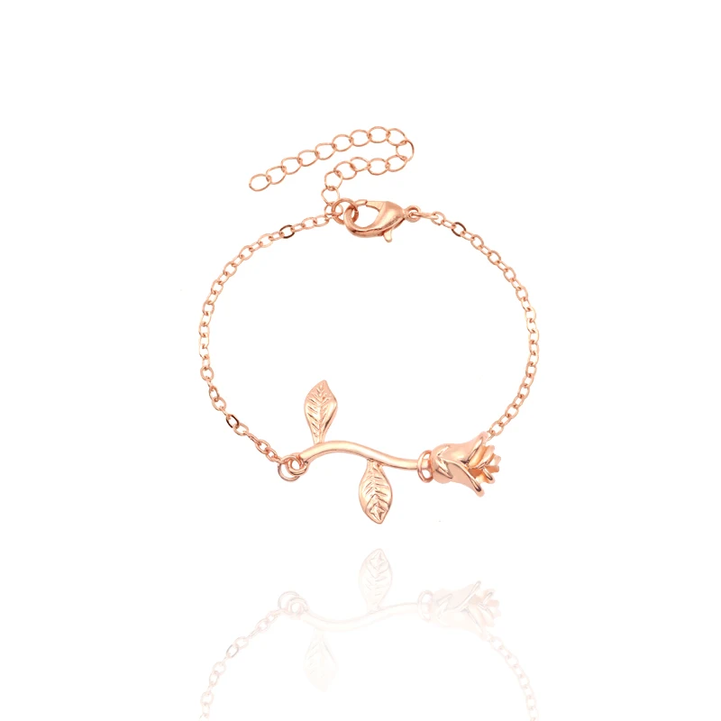 Модные браслеты с буквами в виде роз для женщин, индивидуальный студенческий золотой браслет для сестер, изысканная Подвеска для пары браслетов