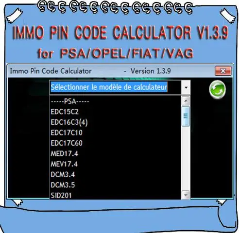 IMMO Pin Code калькулятор V1.3.9 для Psa Opel Fiat Vag + 2017 NYO 4 Полная база данных подушки