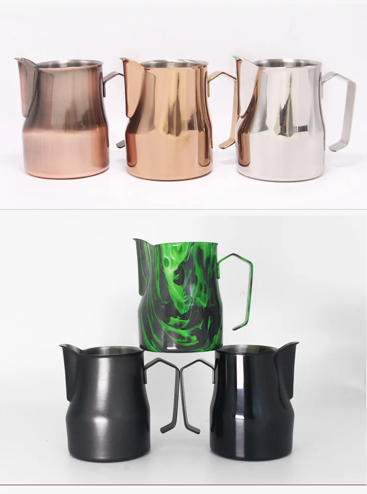 500ml 7Color Stainless Steel Espresso Coffee Pitcher Barista Kitchen Craft Scale Coffee Latte Milk Frothing Jug