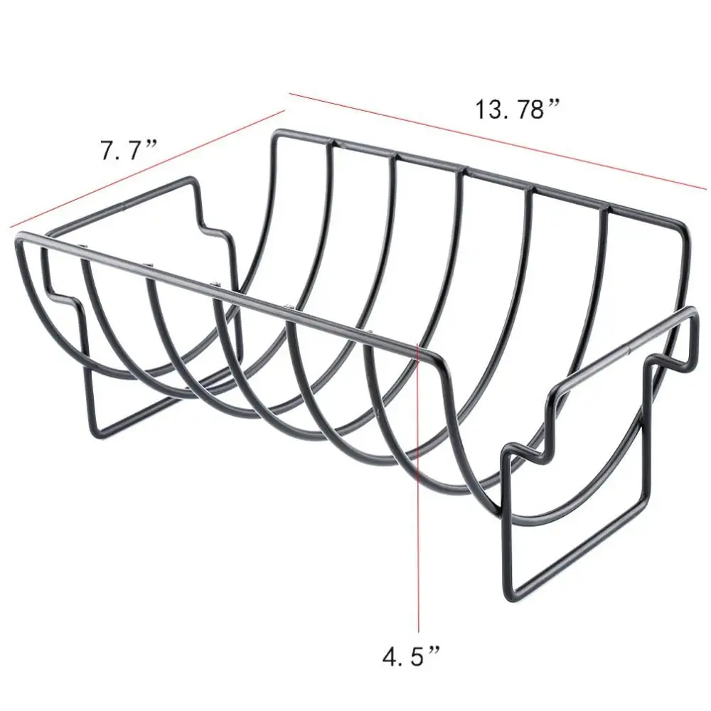 

Free shipping multi tool Non-Stick Stainless Steel Steak Holders Rack Grill Stand Roasting Rib Rack Accessories