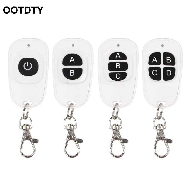 

1CH 2CH 3CH 4CH RF Wireless Remote Control 1-4 Button Transmitter 433 MHz EV1527