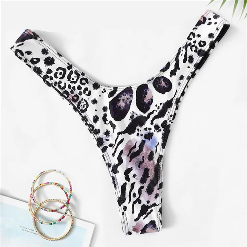 Women Sexy Leopard Print Swimwear Bathing Beachwear Swimming Shorts Accessories Bathing Swimwear Brief Trunks 30JU26 (4)